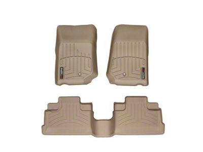 Weathertech DigitalFit Front and Rear Floor Liners; Tan (07-13 Jeep Wrangler JK 4-Door)