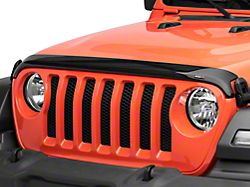 Weathertech Low Profile Hood Protector; Dark Smoke (18-24 Jeep Wrangler JL)
