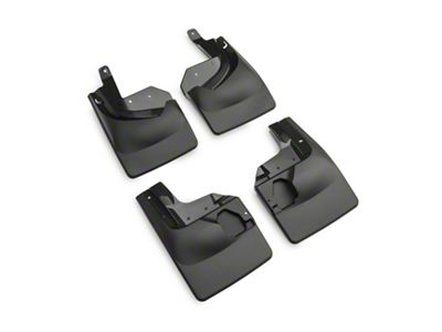 Weathertech No-Drill Mud Flaps; Front and Rear; Black (18-25 Jeep Wrangler JL Rubicon, Excluding 4xe)