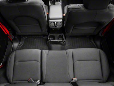 Weathertech Rear Floor Liner HP; Black (18-25 Jeep Wrangler JL 4-Door, Excluding 4xe)
