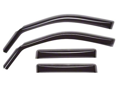 Weathertech Side Window Deflectors; Front and Rear; Dark Smoke (18-25 Jeep Wrangler JL 4-Door)