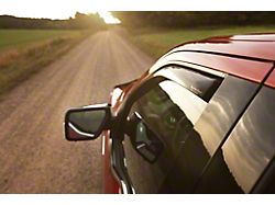 Weathertech Side Window Deflectors; Front; Dark Smoke (18-25 Jeep Wrangler JL)