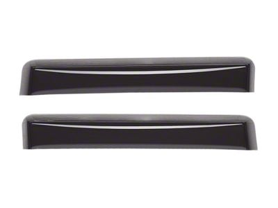 Weathertech Side Window Deflectors; Rear; Dark Smoke (07-18 Jeep Wrangler JK 4-Door)