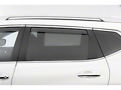 Weathertech Side Window Deflectors; Rear; Dark Smoke (18-25 Jeep Wrangler JL 4-Door)