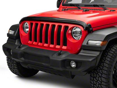 Weathertech Stone and Bug Deflector; Dark Smoke (18-25 Jeep Wrangler JL)