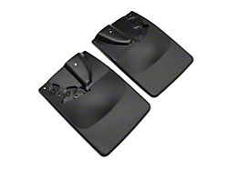 Weathertech No-Drill Mud Flaps; Rear; Black (16-23 Tacoma w/o OE Fender Flares)