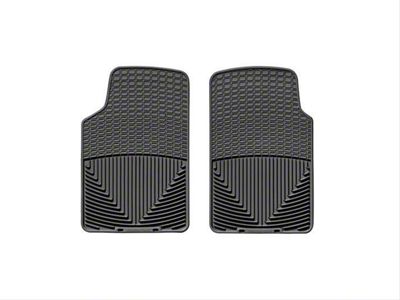 Weathertech All-Weather Front Rubber Floor Mats; Black (87-06 Jeep Wrangler YJ & TJ)