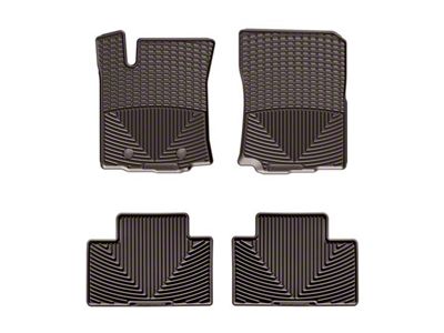 Weathertech All-Weather Front and Rear Rubber Floor Mats; Cocoa (16-23 Tacoma)