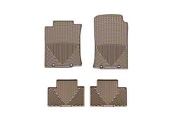 Weathertech All-Weather Front and Rubber Floor Mats; Tan (12-15 Tacoma Access Cab, Double Cab)