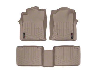Weathertech DigitalFit Front and Rear Floor Liners; Tan (08-11 Tacoma Access Cab w/ Automatic Transmision w/o Underseat Storage)