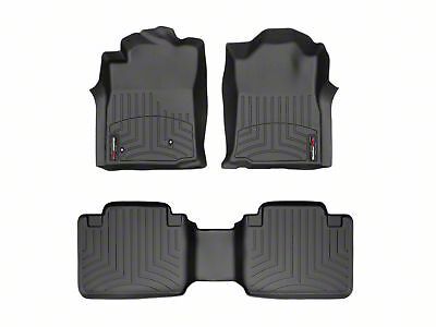 Weathertech DigitalFit Front and Rear Floor Liners; Black (05-07 Tacoma Access Cab)