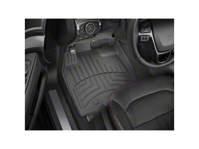 Weathertech Front Floor Liner HP; Black (18-23 Tacoma w/ Automatic Transmission)