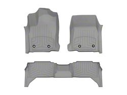 Weathertech Front and Rear Floor Liner HP; Gray (24-26 Tacoma Hybrid)