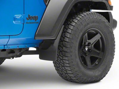 Weathertech No-Drill Mud Flaps; Front and Rear; Black (05-15 Tacoma w/ OE Fender Flares, Excluding X-Runner)
