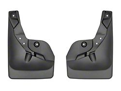 Weathertech No-Drill Mud Flaps; Front; Black (24-26 Tacoma w/ OE Fender Flares, Excluding Trailhunter & TRD Pro)