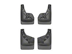 Weathertech No-Drill Mud Flaps; Front and Rear; Black (24-26 Tacoma w/ OE Fender Flares, Excluding Trailhunter & TRD Pro)