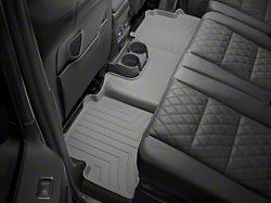 Weathertech Rear Floor Liner HP; Gray (12-15 Tacoma Double Cab w/ Carpet Floors)