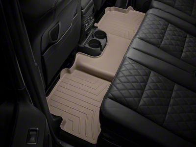 Weathertech Rear Floor Liner HP; Tan (12-15 Tacoma Double Cab w/ Carpet Floors)