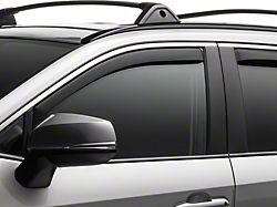 Weathertech Side Window Deflectors; Front; Matte Black (24-26 Tacoma)