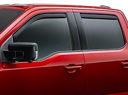 Weathertech Side Window Deflectors; Front and Rear; Matte Black (16-23 Tacoma Double Cab)