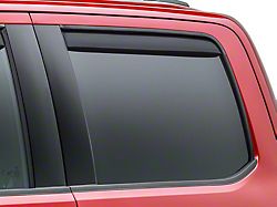 Weathertech Side Window Deflectors; Rear; Matte Black (16-23 Tacoma Double Cab)