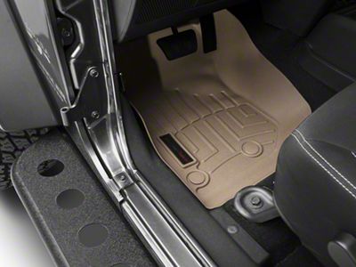 Weathertech DigitalFit Front and Rear Floor Liners; Tan (14-18 Jeep Wrangler JK 4-Door)