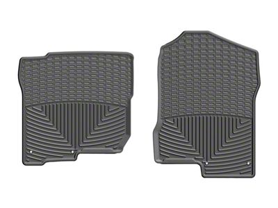 Weathertech All-Weather Front Rubber Floor Mats; Black (17-24 Titan Crew Cab)