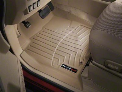 Weathertech DigitalFit Front Floor Liners; Tan (04-08 Titan Crew Cab w/ Single Driver Side Retention Hook)