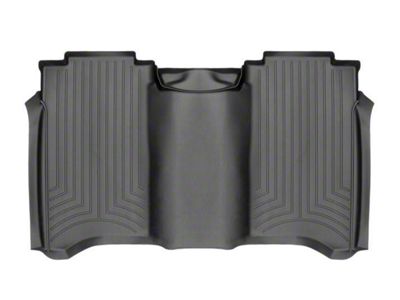 Weathertech DigitalFit Rear Floor Liners; Black (17-24 Titan w/ Front Bucket Seats, Carpet Flooring & w/o Rear Seat Cargo Organizer)