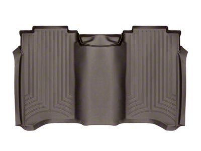 Weathertech DigitalFit Rear Floor Liners; Cocoa (17-24 Titan w/ Front Bucket Seats, Carpet Flooring & w/o Rear Seat Cargo Organizer)