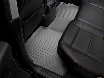 Weathertech DigitalFit Rear Floor Liners; Gray (04-08 Titan Crew Cab)