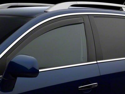 Weathertech Side Window Deflectors; Front; Dark Smoke (04-24 Titan King Cab, Crew Cab)