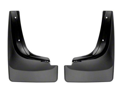 Weathertech No-Drill Mud Flaps; Front; Black (16-21 Titan XD w/ Factory Fender Flares)