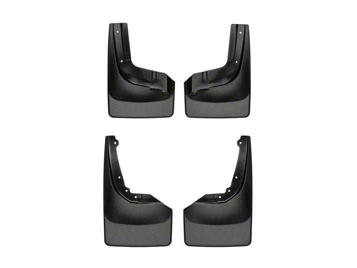 Weathertech Titan XD NoDrill Mud Flaps; Front and Rear; Black 110084