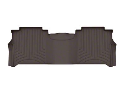 Weathertech Rear Floor Liner HP; Cocoa (17-24 Titan XD Crew Cab w/ Rear Seat Cargo Organizer)