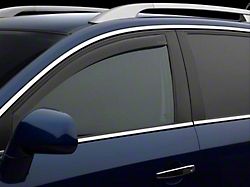 Weathertech Side Window Deflectors; Front; Dark Smoke (16-24 Titan XD King Cab, Crew Cab)
