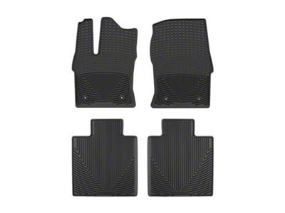 Weathertech All-Weather Front and Rear Rubber Floor Mats; Black (22-25 Tundra CrewMax)