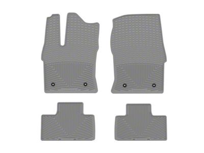 Weathertech All-Weather Front and Rear Rubber Floor Mats; Gray (22-25 Tundra Double Cab)