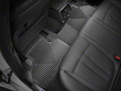 Weathertech All-Weather Rear Rubber Floor Mats; Black (22-25 Tundra Double Cab)