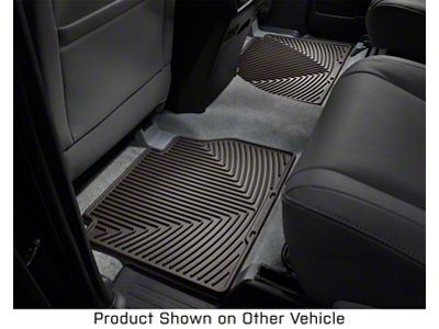 Weathertech All-Weather Rear Rubber Floor Mats; Cocoa (07-21 Tundra Double Cab, CrewMax)