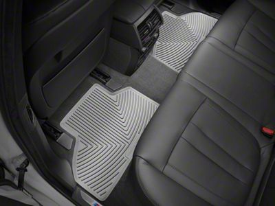 Weathertech All-Weather Rear Rubber Floor Mats; Gray (22-25 Tundra Double Cab)