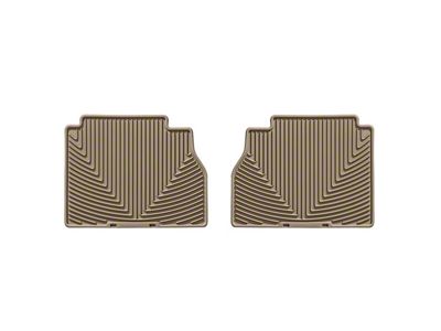 Weathertech All-Weather Rear Rubber Floor Mats; Tan (07-21 Tundra Double Cab, CrewMax)