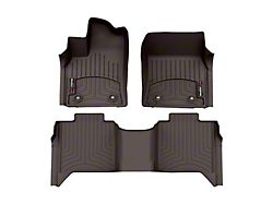 Weathertech DigitalFit Front and Rear Floor Liners; Cocoa (22-25 Tundra CrewMax)