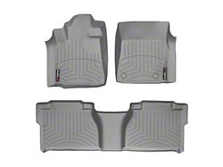 Weathertech DigitalFit Front and Rear Floor Liners; Gray (07-11 Tundra Double Cab)