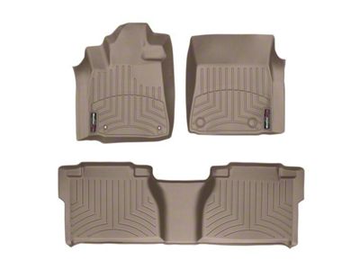Weathertech DigitalFit Front and Rear Floor Liners; Tan (07-11 Tundra Double Cab)