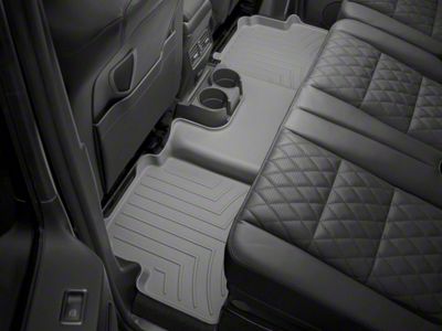 Weathertech Rear Floor Liner HP; Gray (14-21 Tundra CrewMax)