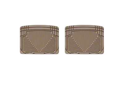 Weathertech All-Weather Rear Rubber Floor Mats; Tan (07-09 Tundra Double Cab, CrewMax)