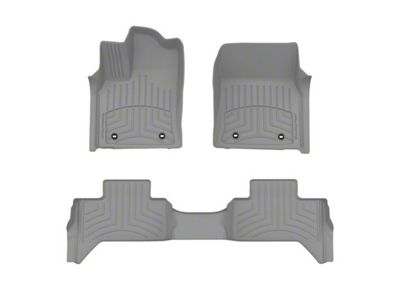 Weathertech Front and Rear Floor Liner HP; Gray (22-25 Tundra Double Cab)
