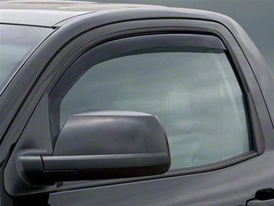 Weathertech Side Window Deflectors; Front; Dark Smoke (07-17 Tundra Regular Cab)