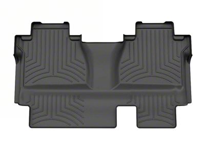 Weathertech Rear Floor Liner HP; Black (14-21 Tundra Double Cab w/o Rear Underseat Storage)